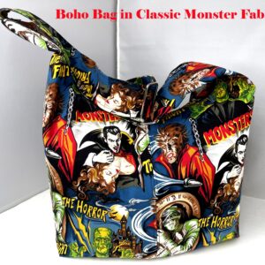 Boho Bag in Classic Monster Fabric