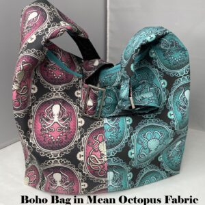 Boho Bag in Mean Octopus Fabric