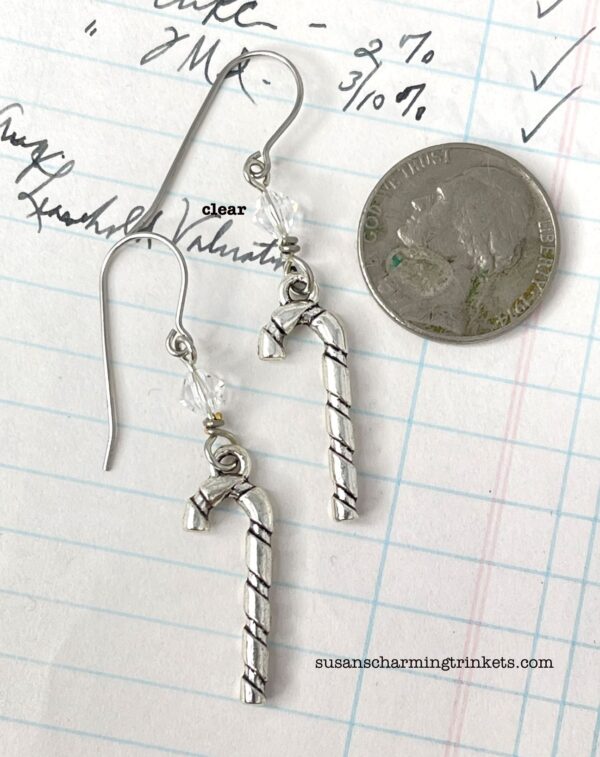 Candy Cane Charm Earrings