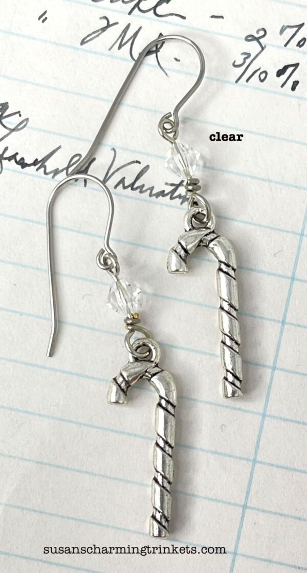 Candy Cane Charm Earrings