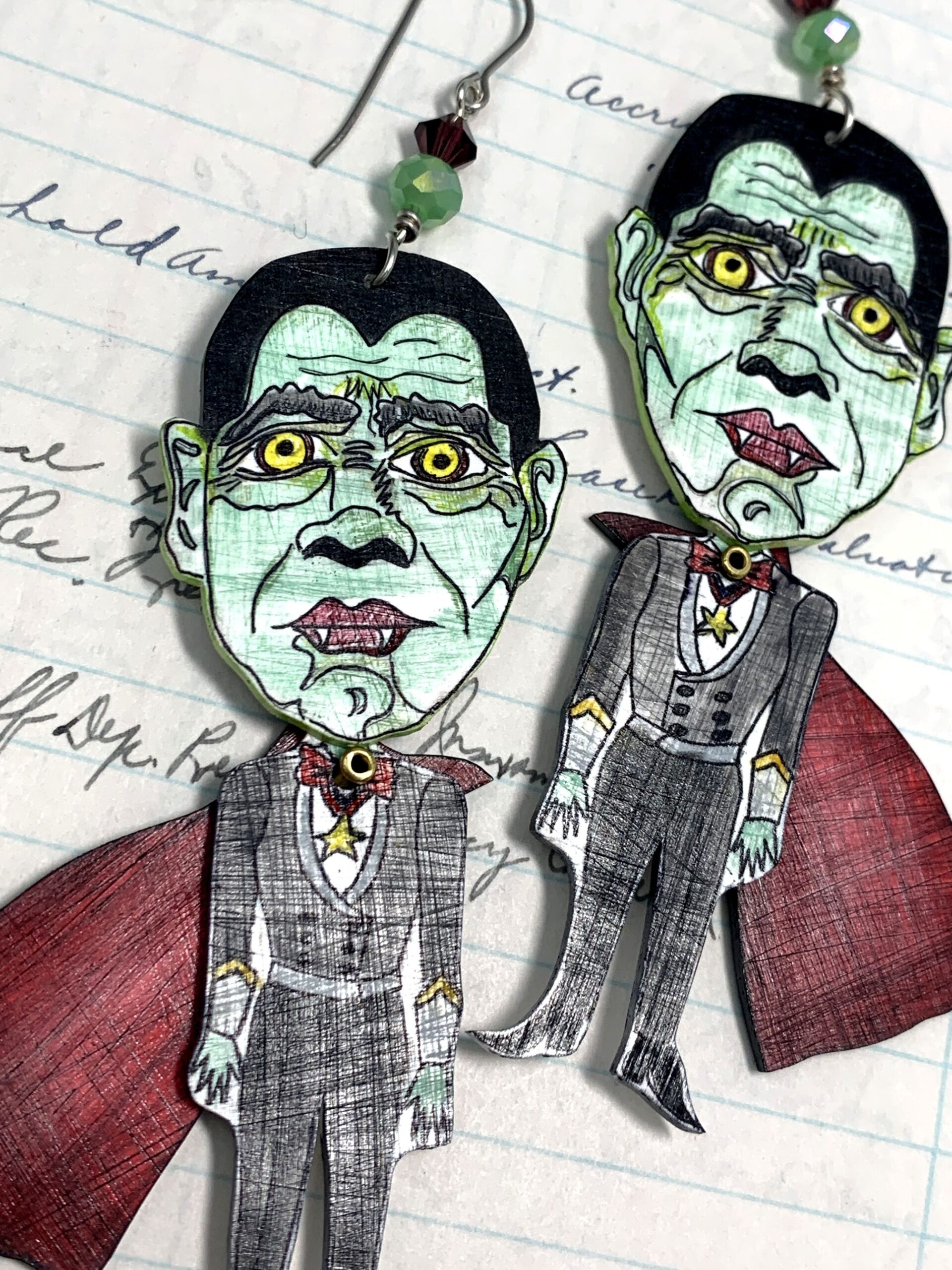 dracula earrings